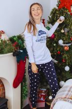 Personalised Christmas Snowglobe Pyjama set for Ladies by Percy & Nell