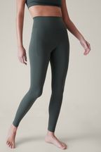 Athleta Green Transcend Mid Rise Leggings