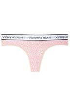 Victoria's Secret Purest Pink Thong Logo Knickers