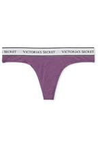 Victoria's Secret Purple Thong Logo Thong Knickers
