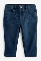 Inky Blue Capri Cropped Jeans