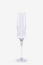Set of 4 Clear Albany Champagne Flutes