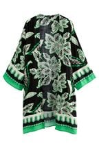 Utensils & Food Prep Longline Kimono Cover-Up