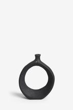 Black Ecomix Irregular Doughnut Vase