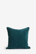 Petrol Blue 59 x 59cm Soft Velour Cushion