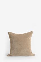 Latte Natural 45 x 45cm Soft Velour Cushion