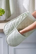 Sage Green Kitchen Oven Gloves