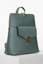 Luella Grey Green Peggy Laptop Rucksack