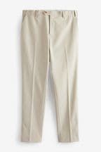 Ecru White Motion Flex Stretch Suit Trousers