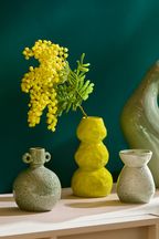 Set of 3 Organic Shaped Ceramic Vases