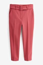 Tailored Belted Taper Trousers