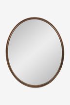 Confirm Country Change Wood Ripple Edge Oval Mirror
