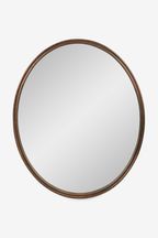 Jasper Conran London Wood Ripple Edge Oval Mirror