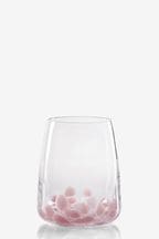 Pink Set of 2 Confetti Tumbler Glasses