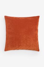 Burnt Orange 59 x 59cm Soft Velour Cushion