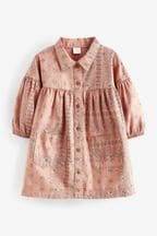 Pink Paisley Cotton Shirt Dress (3mths-8yrs)