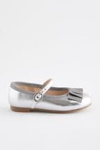 Silver Occasion Mary Jane Shoes