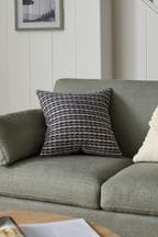 Charcoal Grey Harvey Geometric 43 x 43cm Cushion