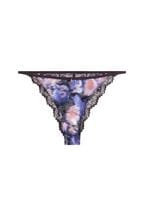 B by Ted Baker Charcoal Floral Satin Tanga Knickers