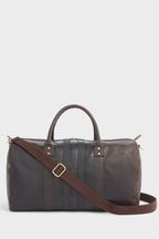 OSPREY LONDON The Jenson Leather Brown Holdall