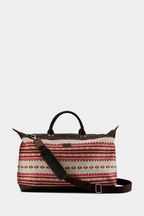 OSPREY LONDON The Poppins Tapestry & Leather Cream Weekender