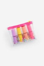 Set of 4 Rainbow Nail Varnish Shaped Highlighter Pens 4 Pack