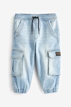 Bleach Denim Comfort Cargo Jeans (3mths-7yrs)