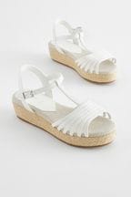 White Wedge Sandals