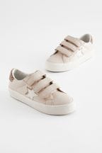 Neutral Brown Standard Fit (F) Touch Fastening Trainers