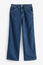 Dark Blue Carpenter Wide Leg Jeans