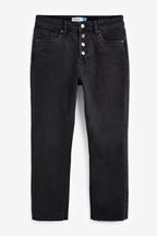 Black Comfort Stretch Straight Jeans