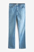 Mid Blue Straight Leg Jeans