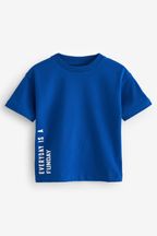 Cobalt Blue Simple Short Sleeve T-Shirt (3mths-7yrs)