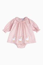 Trotters London Liberty Print Little Pink Capel My First Duck Dress