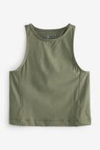 Olive Green Supersoft Active Tank