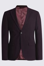 DKNY Burgundy Red Slim Fit Suit - Jacket