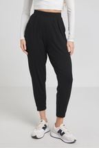 Simply Be Tapered Black Trousers