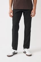 Black 5 Pocket Smart Textured Chino Trousers
