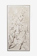 Natural Blossom Tree Framed Canvas Wall Art