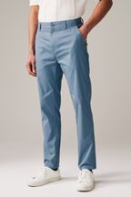 Blue Slim Fit Summerweight Stretch Chino Trousers