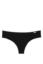 Victoria's Secret PINK Pure Black Thong Seamless Knickers