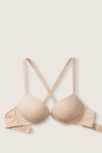 Victoria's Secret PINK Beige Nude Add 2 Cups Smooth Push Up T-Shirt Bra