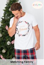 Personalised Mens Matching Family Christmas Pyjamas by Dollymix