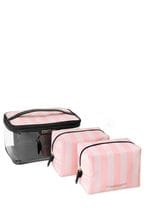 Victoria's Secret Pink Iconic Stripe 3 in1 Makeup Bag