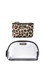Victoria's Secret Leopard Makeup Bag Duo