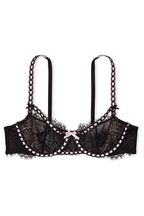 wicked unlined ribbon slot balconette bra