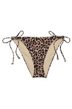 Victoria's Secret Brown Leopard Print Tie Side Bikini Bottom