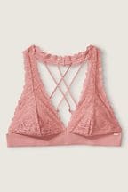 Victoria's Secret PINK Trending: Top & Short Sets Lace Strappy Back Halterneck Bralette