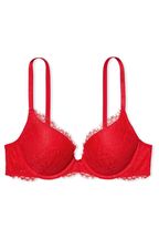 Victoria's Secret Lipstick Red Lace Lightly Lined Full Cup Bra