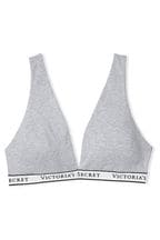 Victoria's Secret Heather Grey Bralette Logo Band Bra